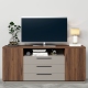 Comoda TV SERENA, 180x42, H79, 2U3S, Nuc Warmia, Gri Piatra - 1