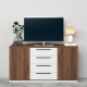 Comoda TV SERENA, 150x42, H79, 2U4S, Nuc Warmia, Alb - 1