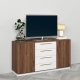Comoda TV SERENA, 150x42, H79, 2U4S, Nuc Warmia, Alb