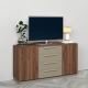 Comoda TV SERENA, 150x42, H79, 2U4S, Nuc Warmia, Gri Piatra
