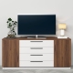 Comoda TV SERENA, 180x42, H79, 2U4S, Nuc Warmia, Alb - 1