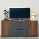 Comoda TV SERENA, 180x42, H79, 2U4S, Nuc Warmia, Antracit - 1