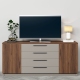 Comoda TV SERENA, 180x42, H79, 2U4S, Nuc Warmia, Gri Piatra