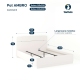 Dormitor ARONA 1, pat matrimonial, Alb Portelan - 2