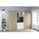 Dressing dormitor ARONA A 270, A50, H195, 4U4S, Alb Portelan, Oak - 1