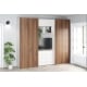 Dressing dormitor ARONA A 270, A50, H230, 5U4S, Alb Portelan, Nuc Warmia - 1