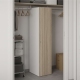 Dulap haine ARONA 45, A50, H195, 1U, Alb Portelan, Oak - 1