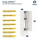 Dulap haine ARONA 45, A50, H195, 1U2S, Alb Portelan, Oak - 2
