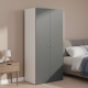 Dulap haine ARONA 90, A50, H195, 2U, Alb Portelan, Antracit - 1