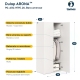 Dulap haine ARONA 90, A50, H195, 2U, Alb Portelan, Stejar - 4