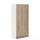 Dulap haine ARONA 90, A50, H195, 2U2S, Alb Portelan, Stejar