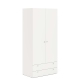 Dulap haine ARONA 90, A50, H195, 2U2S, Alb Portelan