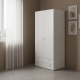 Dulap haine ARONA 90, A50, H195, 2U2S, Alb Portelan - 1