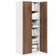 Dulap haine ARONA 90, A50, H210, 2U, Alb Portelan, Nuc Warmia - 2