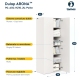 Dulap haine ARONA 90, A50, H210, 2U, Alb Portelan - 5