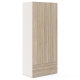 Dulap haine ARONA 90, A50, H210, 2U2S, Alb Portelan, Oak