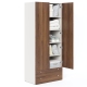 Dulap haine ARONA 90, A50, H210, 2U2S, Alb Portelan, Nuc Warmia - 2