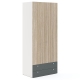 Dulap haine ARONA 90, A50, H210, 2U2S AN, Alb Portelan, Oak