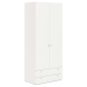 Dulap haine ARONA 90, A50, H210, 2U2S, Alb Portelan