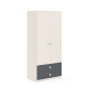 Dulap depozitare haine LINEA 90, A52, H200, 2U2S PO, Vizon, Antracit