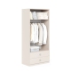 Dulap depozitare haine LINEA 90, A52, H200, 2U2S BU, Vizon, Ginger - 2