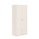 Dulap depozitare haine LINEA 90, A52, H200, 2U2S BU, Vizon
