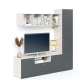 Mobilier Living ARONA A 195, A42, H195, Alb Portelan, Antracit - 1