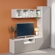 Mobilier Living ARONA A 195, A42, H195, Alb Portelan, Gri Piatra