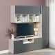 Mobilier Living ARONA B 195, A42, H195, Alb Portelan, Antracit