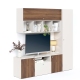 Mobilier Living ARONA B 195, A42, H195, Alb Portelan, Nuc Warmia - 1