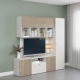 Mobilier Living ARONA B 195, A42, H195, Alb Portelan, Oak - 1