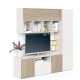 Mobilier Living ARONA B 195, A42, H195, Alb Portelan, Oak