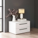 Noptiera ARONA 60, 2 sertare, Alb - 3