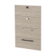 Oferta Dormitor copii pe colt RIALTO 2, Oak, Alb, Catifea Bej cu saltea inclusa - 4