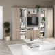 Biblioteca Living ARONA A 270, A50, H195, 4U, Alb Portelan, Oak