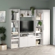 Biblioteca Living ARONA A 225, A50, H195, 3U, Alb Portelan