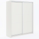 Dulap haine usi glisante ARONA 185, H225, Alb Portelan - 2